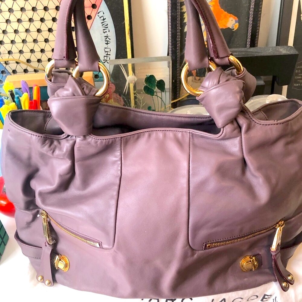 🤩 NWOT!! MARC JACOBS MERCER PARKER *Authentic* Lavender Shoulder Bag! 🎊 - Picture 6 of 14